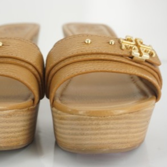 SOLD Tory Burch Elina Stacked Platform Slide Wedge - Picture 3 of 6